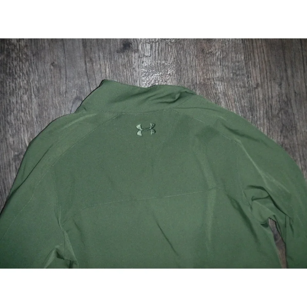 Under Armour Olive Green Pullover Long Sleeve Shirt Top Small Activewear - Picture 4 of 5